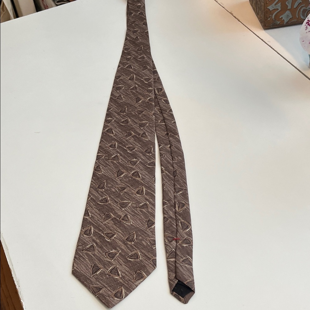 Classic Brown Patterned Men's Tie